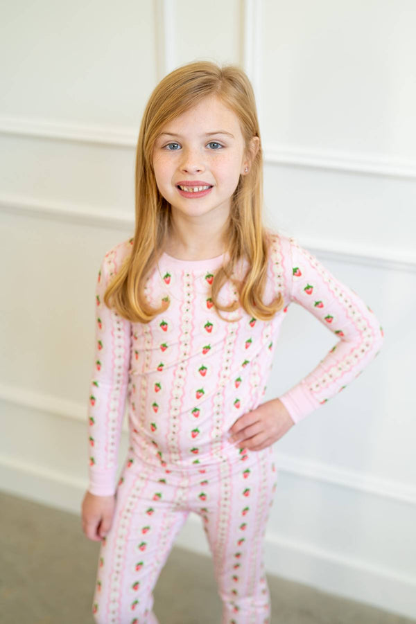 strawberry-stripe-two-piece-pajama-set Boosh Baby - Sophia's Style-1